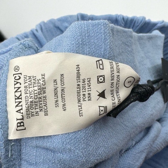 BLANKNYC Off Hours Women's Shorts Elastic Waistband Blue Size S NWT - Picture 9 of 11